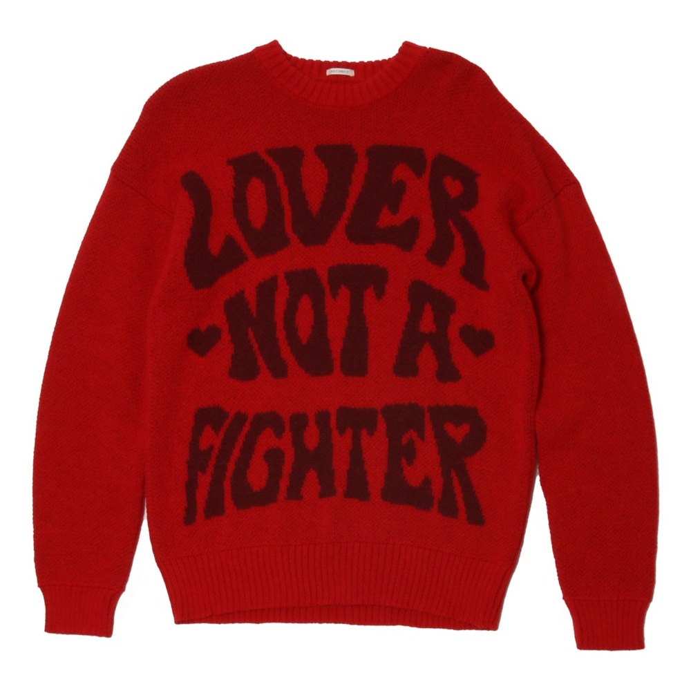 MOTHER Red Lover not a fighter sweater